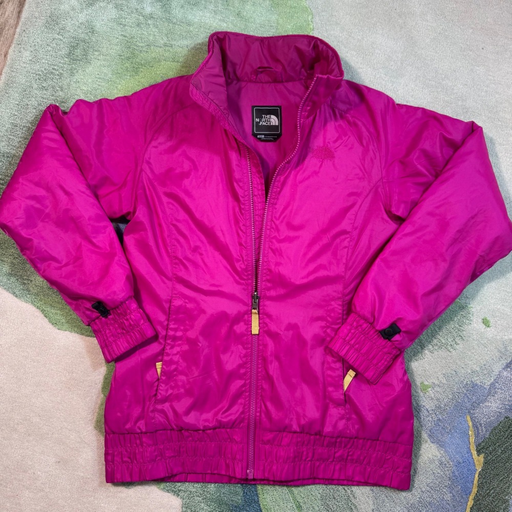 The North Face Womens Magenta Pink Full Zip Insulated Jacket S T970-100728